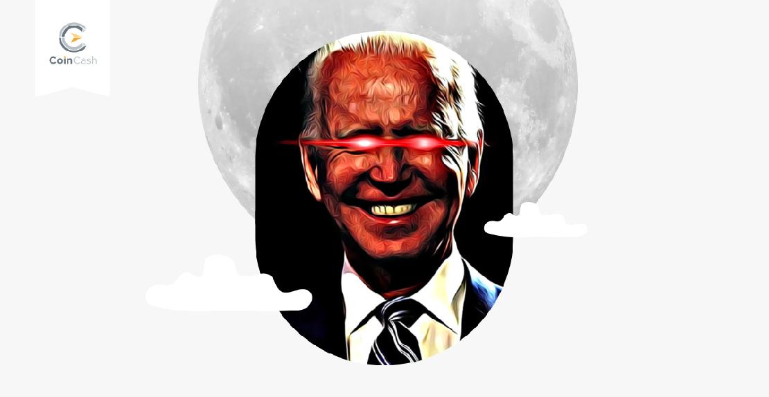 Joe Biden a Super Bowl után “lézerszemű” mémet posztolt